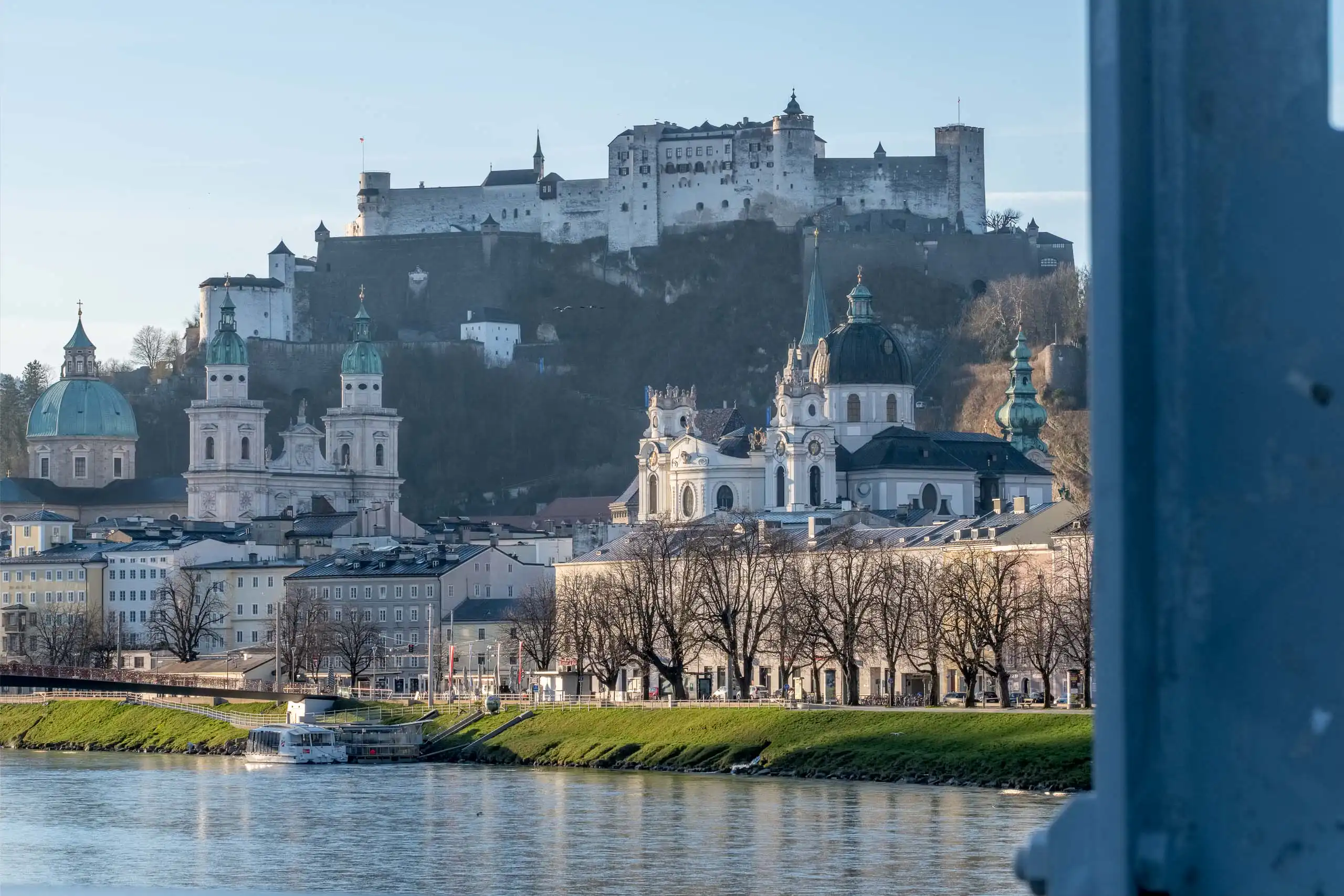 Hohensalzburg fortress above the Salzburg old-town skyline