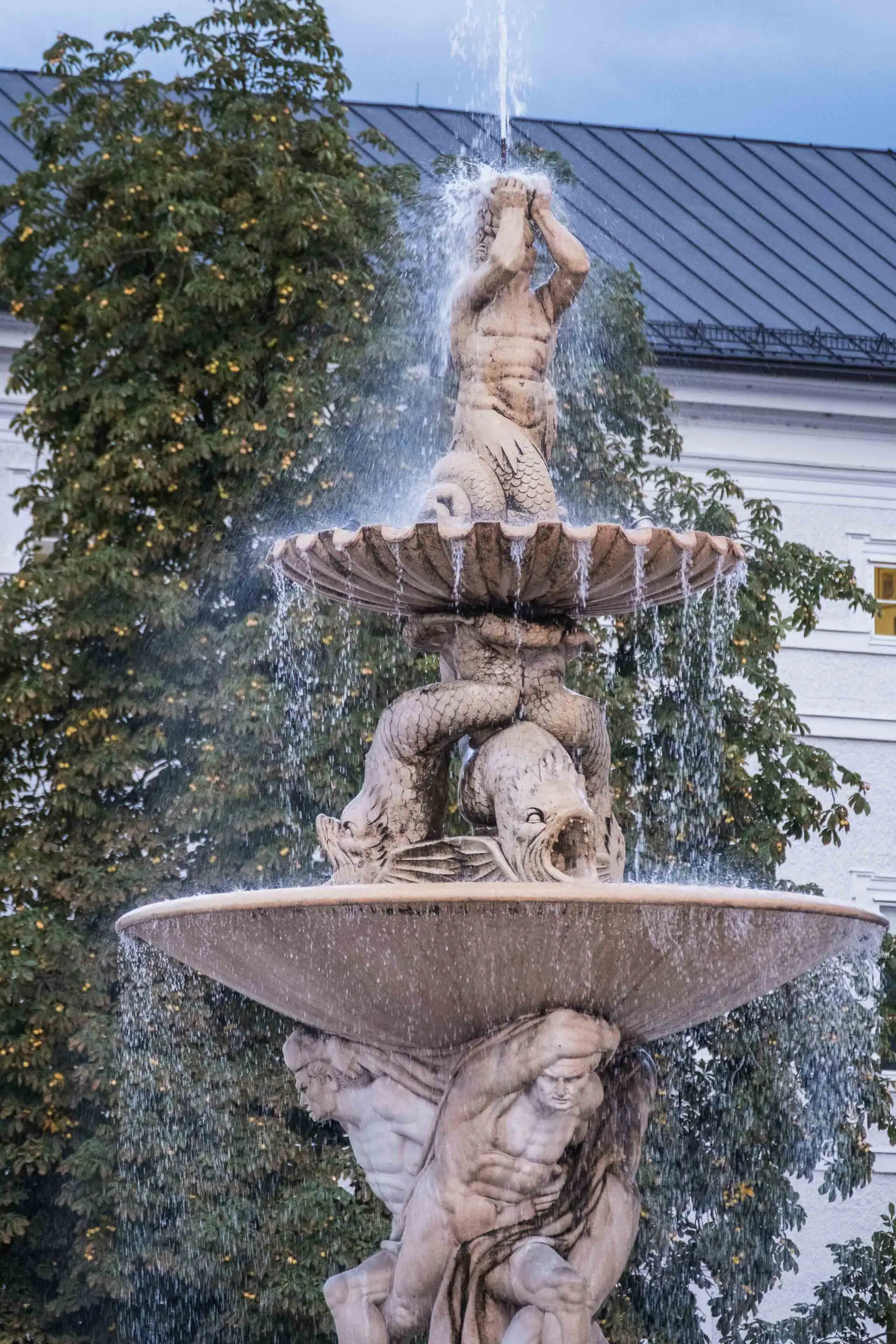 The four-elements fountain in Mirabell Gardens