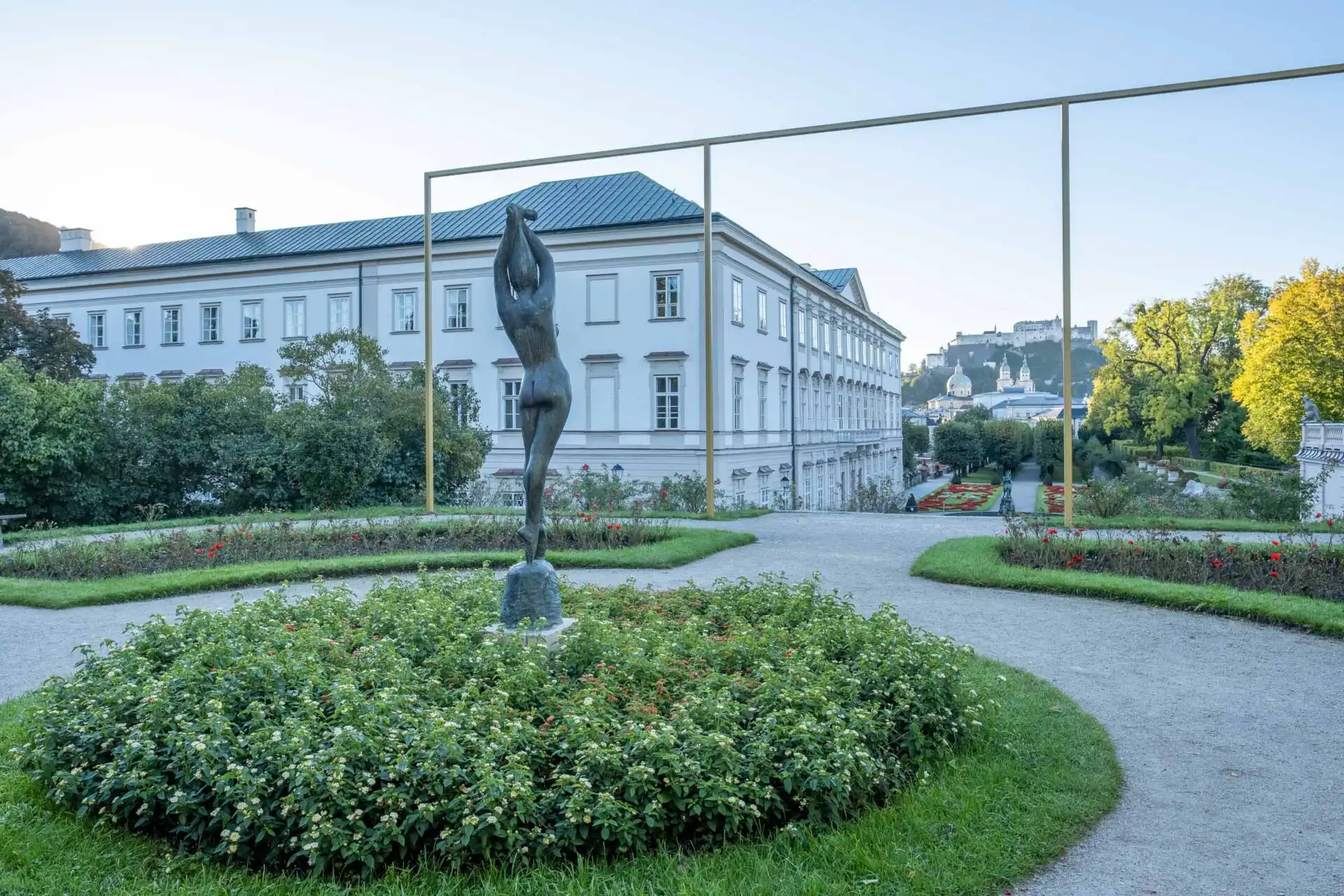 Sculpture in the hedge theatre of Mirabell Gardens