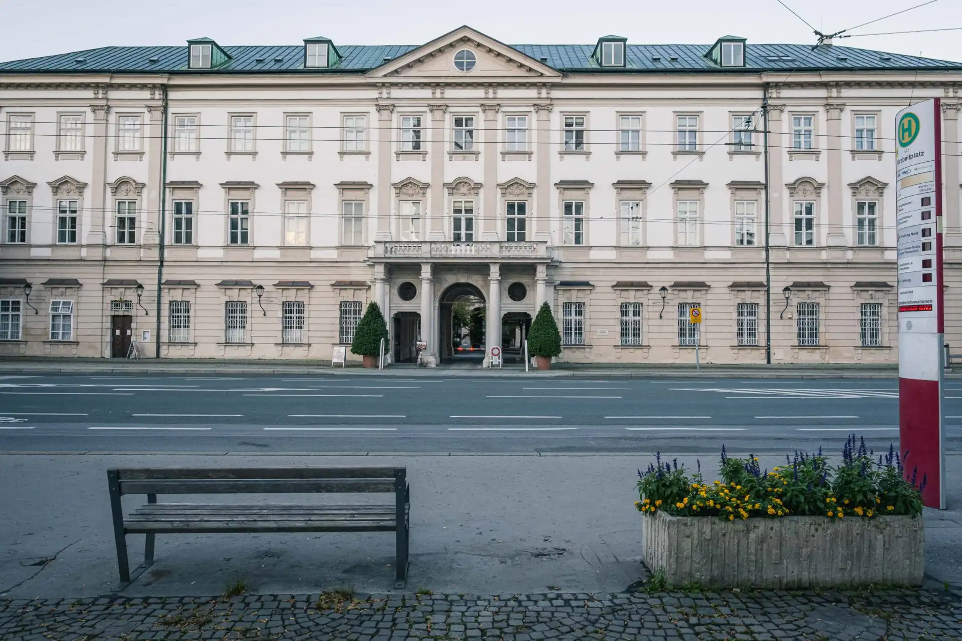 Mirabell Palace facade on Mirabellplatz