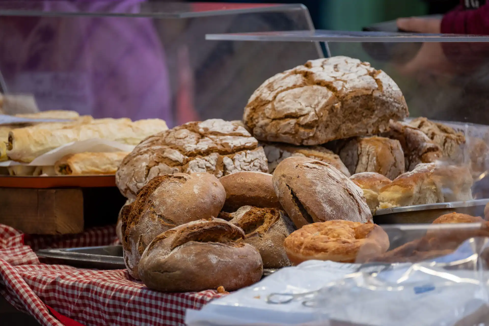Bread stall at the Thursday Schranne market