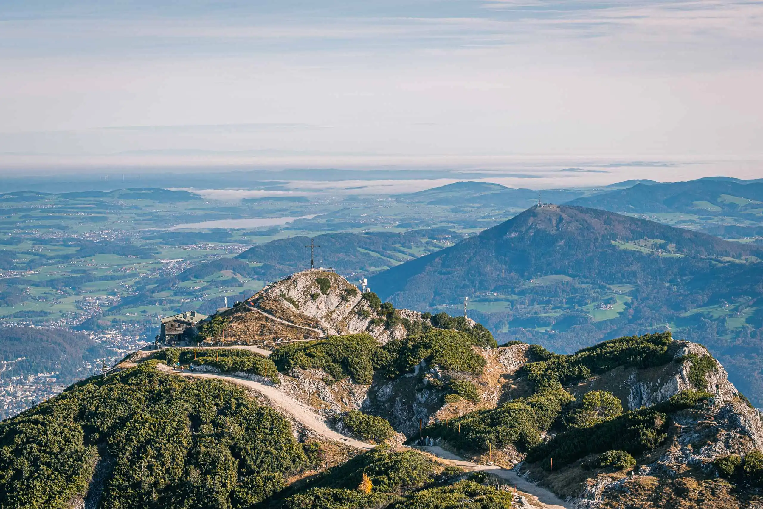 View across to the Gaisberg above Salzburg