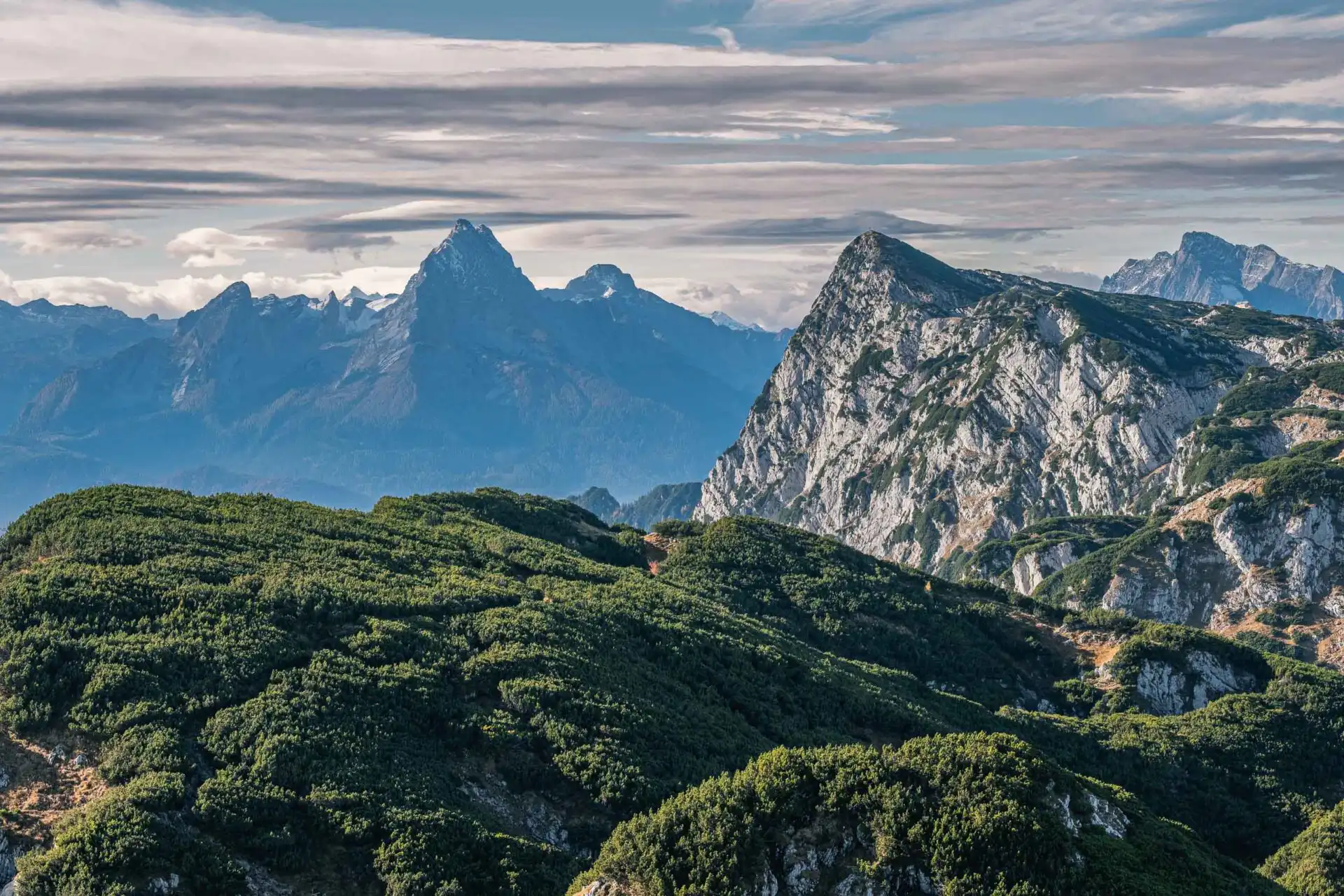 view to watzmann from untersberg